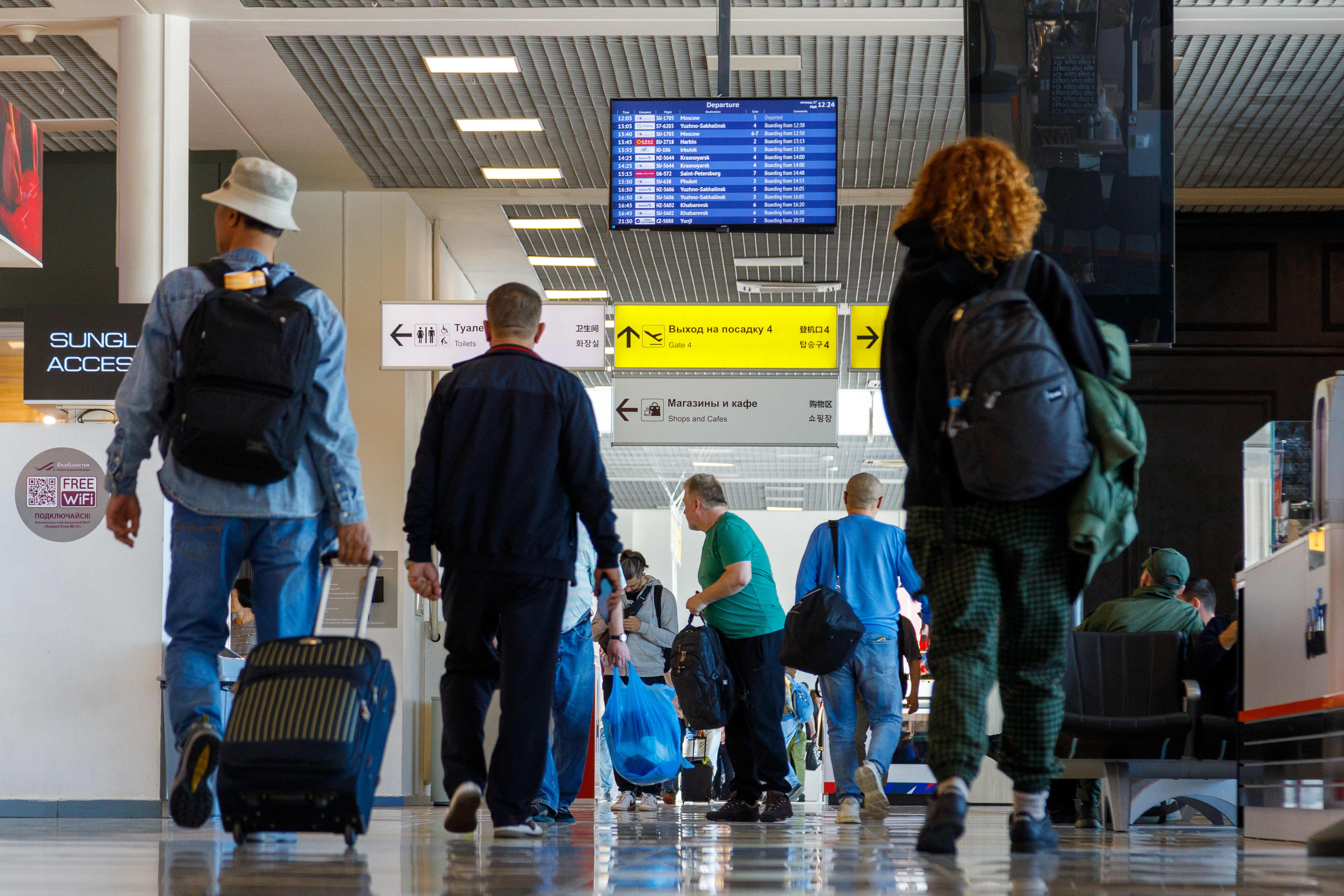Международный аэропорт Владивосток увеличил пассажиропоток на 18% за 5 месяцев 2024 г. 